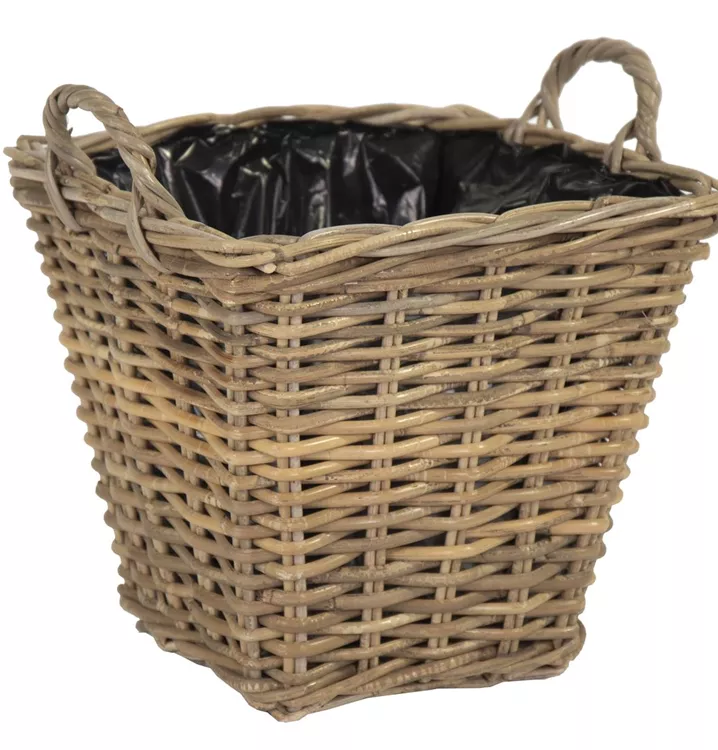 Weidenkorb eckig mit Henkel