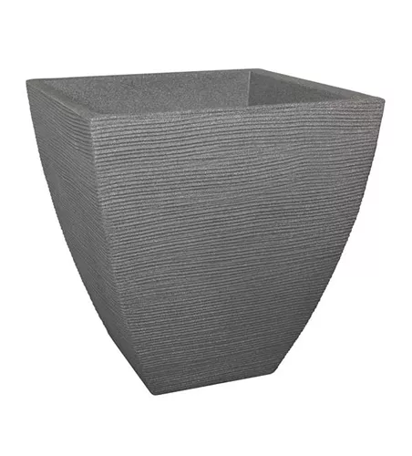 Rillentopf quadrat D40cm H42cm