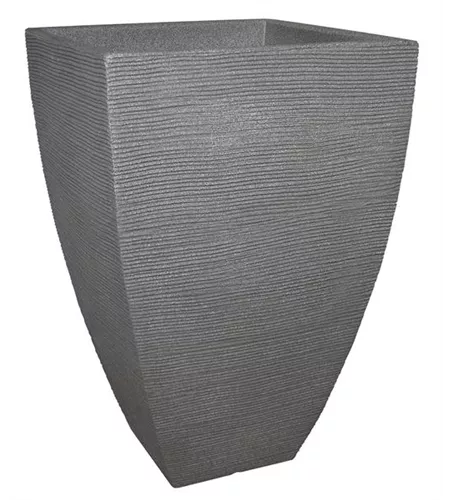 Rillentopf quadrat D40cm H60cm
