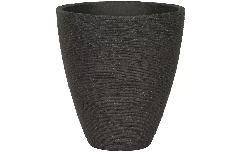 Rillentopf rund anthrazit D40cm H42cm