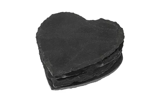 Schiefer Herz Untersetzer 4 Stück Schiefer Herz Untersetzer 4 Stück