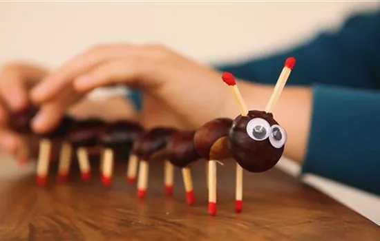 Niedliche Kastanienmännchen basteln