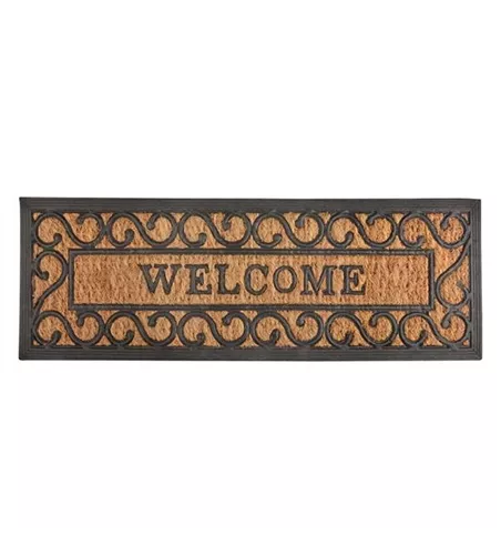 Stufenfußmatte Welcome Gummi Kokos Stufenfußmatte Welcome Gummi Kokos