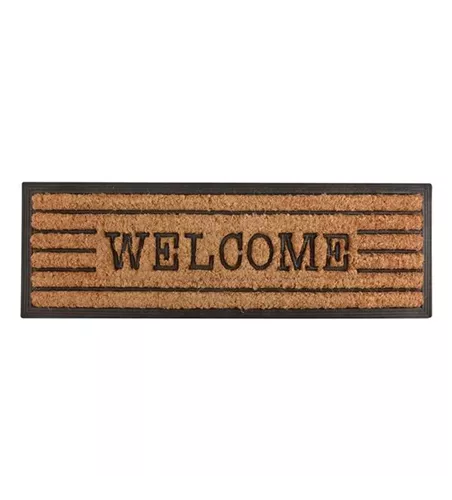 Stufenfußmatte Welcome Gummi/Kokos Stufenfußmatte Welcome Gummi/Kokos