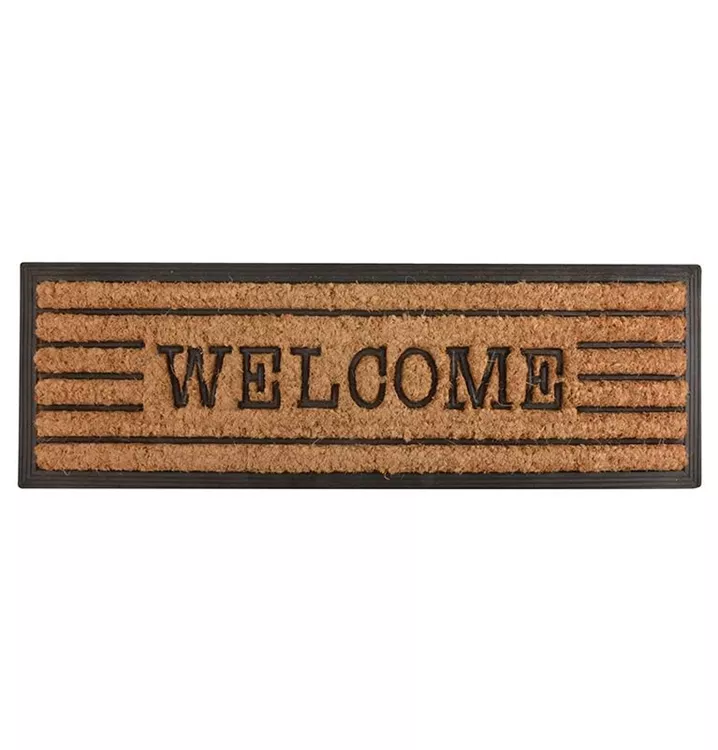 Stufenfußmatte Welcome Gummi/Kokos Stufenfußmatte Welcome Gummi/Kokos