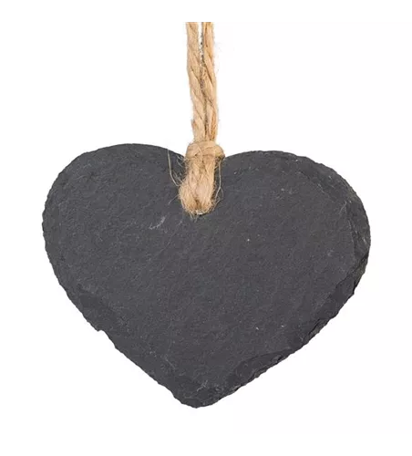 Schiefer Herz Hänger 15x12x0,5cm Schiefer Herz Hänger 15x12x0,5cm