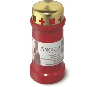 Grablicht Angela Nr3 mit Deckel Rot Grablicht Angela Nr3 mit Deckel Rot