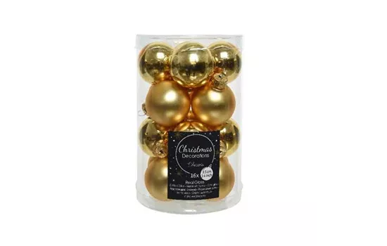 Kugeln Glas 3,5cm gold Kugeln Glas 3,5cm gold