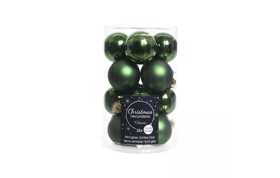Kugeln Glas 3,5cm piniengrün Kugeln Glas 3,5cm piniengrün