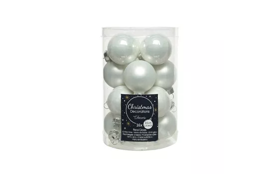 Kugeln Glas 3,5cm weiß Kugeln Glas 3,5cm weiß