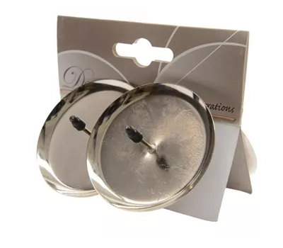 Kerzenhalter silber 6cm Kerzenhalter silber 6cm