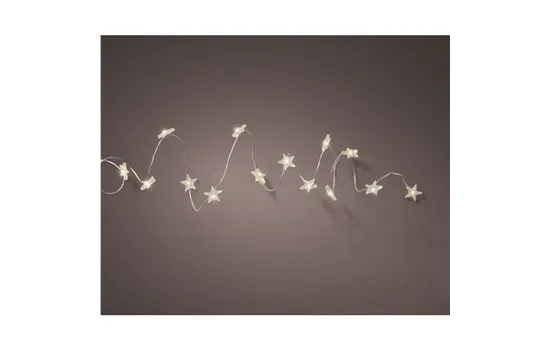 LED Micro Sterne 195cm 40 LED warm weiß