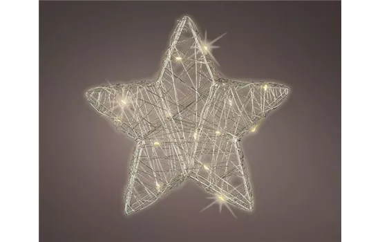 Micro LED Stern Draht L4-W20-H19cm Micro LED Stern Draht L4-W20-H19cm