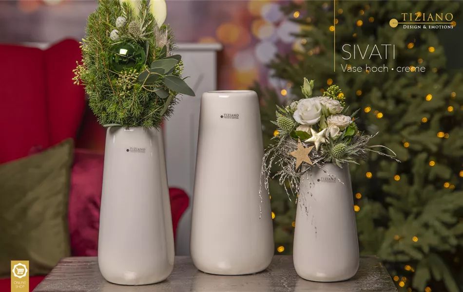 Vase Sivati creme