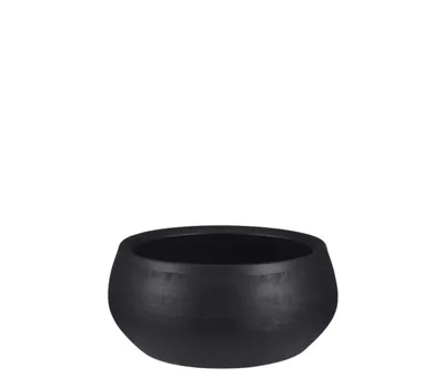Douro Schale rund schwarz matt h12xd26