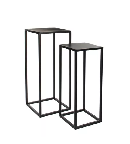 Goa Tisch / Säule Metall schwarz